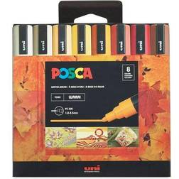 Uni Posca pc-5m [8 warm tone colors] paint marker set